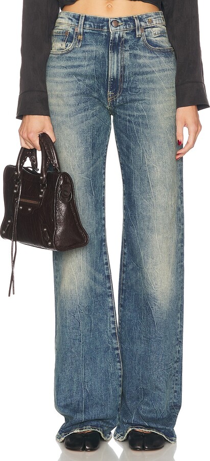 R 13 Jane Straight Leg in Blue