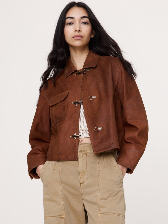 Banana Republic Textured Suede Jacket