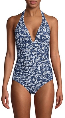 shoshanna high neck one piece