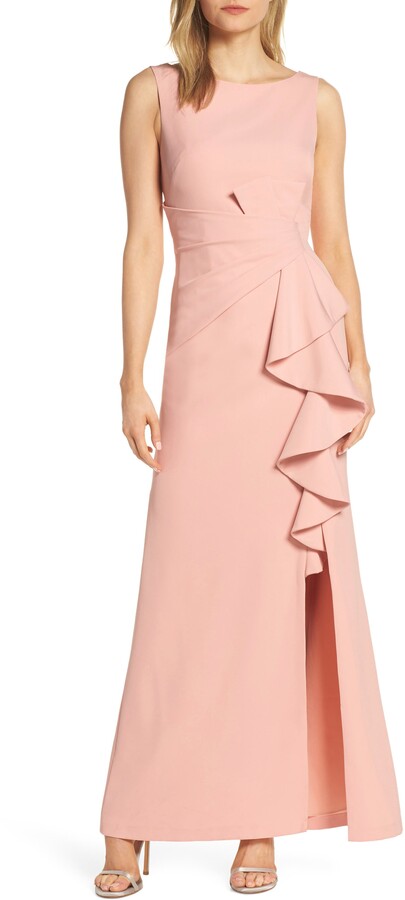 Eliza J Ruffle Front Gown - ShopStyle ...