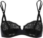 Thumbnail for your product : I.D. Sarrieri Chantilly Lace And Jersey Underwired Balconette Bra