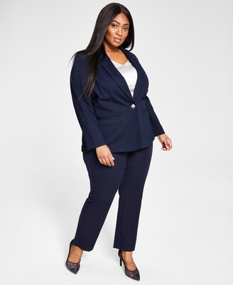 Plus Size Navy Blazer | Shop the world's largest collection of fashion |  ShopStyle