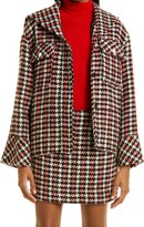 Thumbnail for your product : Baum und Pferdgarten Bronco Houndstooth Check Recycled Polyester Blend Jacket