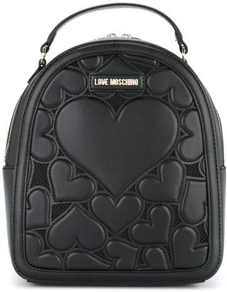 Love Moschino small heart backpack