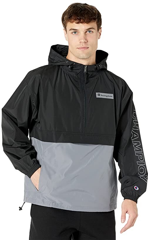 champion colorblock packable jacket