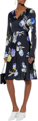 Acne Studios Dahari Floral-print Satin Dress