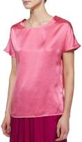 Thumbnail for your product : Neiman Marcus Short-Sleeve Silk Cocoon Tee