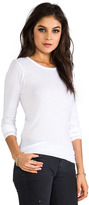 Thumbnail for your product : Enza Costa Tissue Jersey Front Drape Long Sleeve