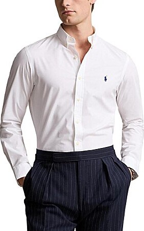 Polo Ralph Lauren Slim-Fit Stretch Poplin Long Sleeve Woven Shirt