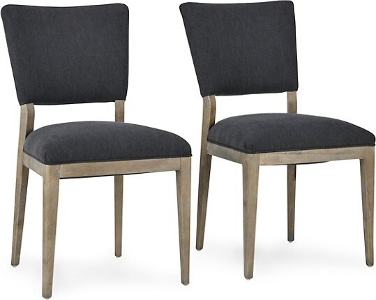 Classic Home Phillip Dining Chair, Set of 2 in Grey