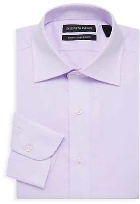 Saks Fifth Avenue Slim-Fit Long-Sleeve Dress Shirt