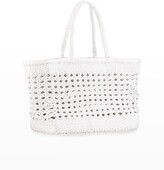 Thumbnail for your product : DRAGON DIFFUSION Cannage Max Woven Cutout Shopper Tote Bag