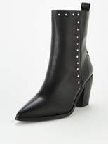 Thumbnail for your product : Very Raven Wide Fit Studded Western Calf Boots - Black