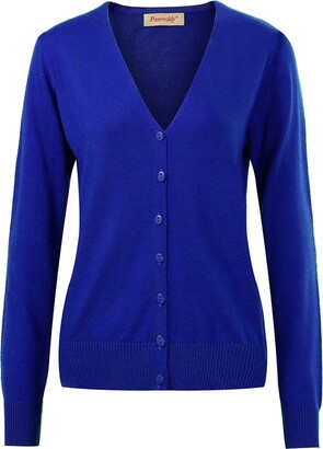 Womens Royal Blue Cardigan | Shop the world's largest collection of fashion  | ShopStyle UK