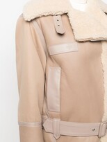 Thumbnail for your product : Mr & Mrs Italy Elizabeth Sulcers Shearling And Leather Biker Jacket For Woman