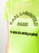 Thumbnail for your product : Karl Lagerfeld Paris Rue St-Guillaume mesh T-shirt