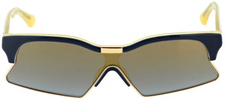 Marcelo Burlon County of Milan Acetate Sunglasses W/ Mirror Lenses