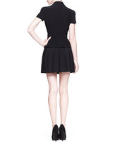 Thumbnail for your product : Alexander McQueen High-Waist Pleated Skirt, Black