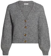 Thumbnail for your product : Design History Knit Puff-Sleeve Cardigan