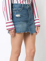 Thumbnail for your product : Paige asymmetric hem denim mini skirt