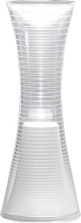 Artemide Hourglass-Shaped Etched-Glass Lamp