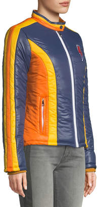 Mother The High Flyer Zip-Front Puffer Jacket