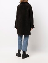 Thumbnail for your product : Yves Salomon Meteo Button-Down Reverse Coat