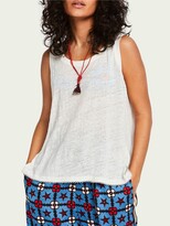 Thumbnail for your product : Scotch & Soda Linen Tank Top