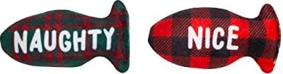 Pearhead Naughty Or Nice Christmas Cat Toy Set,