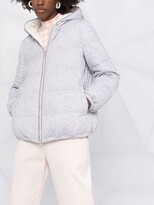 Thumbnail for your product : Brunello Cucinelli Hooded Zip-Up Down Jacket