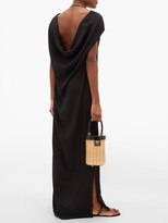 Thumbnail for your product : Thea - The Gaia Cowl-back Silk-georgette Maxi Dress - Black