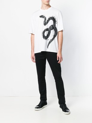 Roberto Cavalli snake print T-shirt