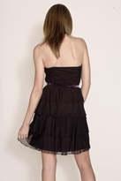 Thumbnail for your product : Corey Lynn Calter Gloria Ruched Strapless Dress in Onyx