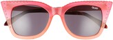 Thumbnail for your product : Quay x Saweetie Harper 53mm Studded Cat Eye Sunglasses