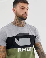 Thumbnail for your product : G Star G-Star Graphic color block t-shirt in green
