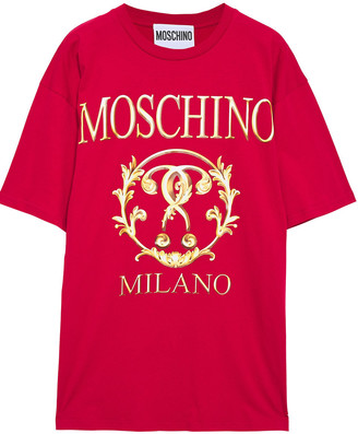 Moschino Printed Cotton-jersey T-shirt
