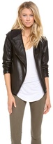 Thumbnail for your product : Helmut Lang HELMUT Hooded Leather Jacket