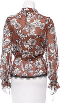 Thumbnail for your product : Nicholas Silk Lace-Trimmed Top w/ Tags