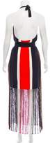 Thumbnail for your product : Fendi Printed Halter Silk Dress