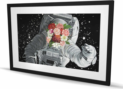 Lark Manor Dreaming of Space - Earth & Galaxy Bedroom Framed Print