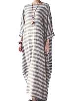 Thumbnail for your product : BIUBIU Women's Plus Size Linen Cotton d Tunic Batwing Kaftans Maxi Dress S