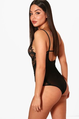 boohoo Lace and Mesh Bodysuit