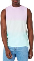 Thumbnail for your product : Topman Oversize Rainbow Tank