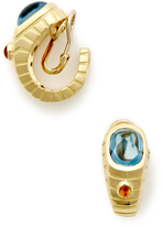 Thumbnail for your product : Van Cleef & Arpels Van Cleef Blue Topaz & Citrine Shrimp Earrings