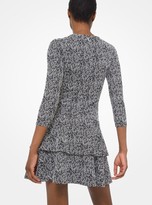 Thumbnail for your product : MICHAEL Michael Kors Tweed Jacquard Tiered Ruffle Dress