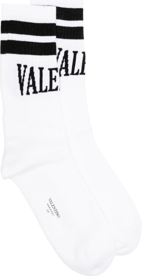 Valentino Garavani Logo-Embellished Socks - ShopStyle