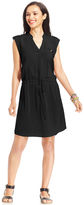 Thumbnail for your product : Amy Byer Sleeveless Drawstring Shirtdress