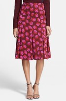 Thumbnail for your product : Diane von Furstenberg 'Rosalita' Print Stretch Silk A-Line Skirt