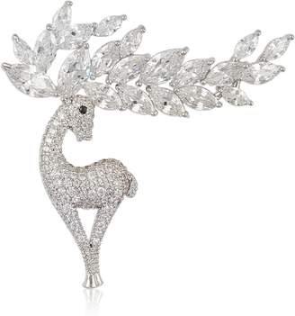 Swarovski Unknown CRYSTAL CHRISTMAS REINDEER BROOCH PIN MADE WITH ELEMENTS
