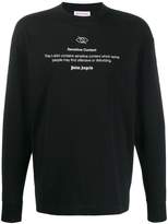 Thumbnail for your product : Palm Angels embroidered slogan jumper
